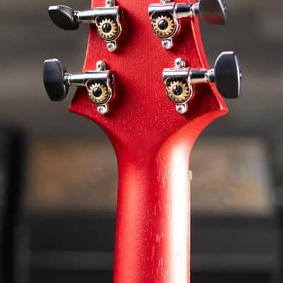 PRS S2 Vela Semi-Hollow Satin Electric Guitar - Red Apple Metallic with Gig Bag image 6
