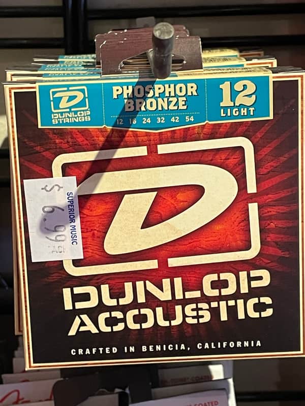 Dunlop 12/54 Phosphor bronze Acoustic Strings - Light gauge - image 1