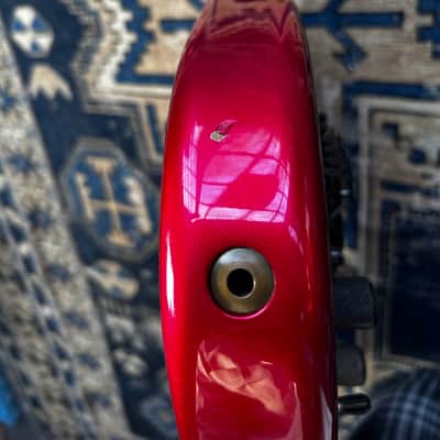 ESP 48th St Custom Shop Rare Reverse Headstock  Original Paperwork Super Strat 1986/1987 - Red image 18