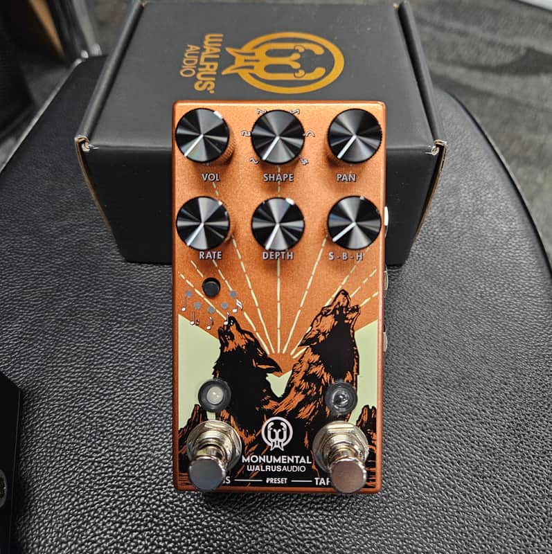 Walrus Audio Monumental Stereo Harmonic Tap Tremolo - Orange image 1