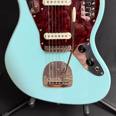 Squier FSR Classic Vibe 70's Jaguar Electric Guitar Daphne Blue Finish (542) image 2