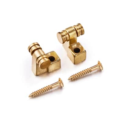 1 Set Gold Strat Style Guitar Jack Plate, String Trees with Neck Plate image 3