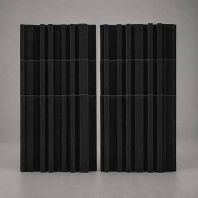 6-Piece Acoustic Foam Panels, High-Density Flame-Retardant Sound Absorbing Panels for Recording Studio, Home Studio, KTV & Drum Room image 3