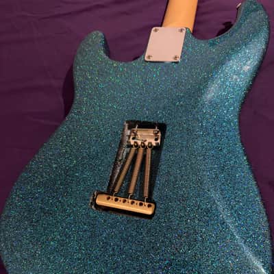 GD Guitars 2026 Super S – Aqua Teal Metallic Sparkle | GD Pickups Gamsbucker Equipped | Stainless Steel Frets | Hardshell Case | Single Humbucker image 4