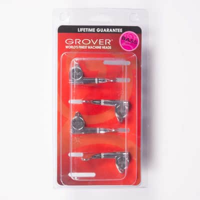Grover 144CL4 Mini Bass Left Handed Tuners 4 Inline Chrome image 1