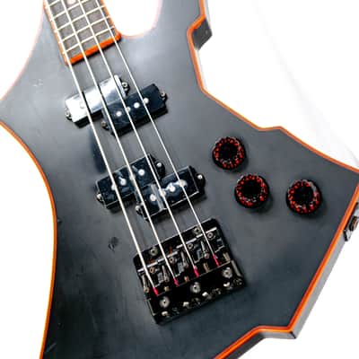 1985 Takamine GB400 Electric Bass - MIJ - Black & Red - RARE image 5