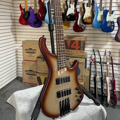 Ibanez Bass Workshop EHB600 Electric Bass Guitar - Charred Champagne Burst Matte & PLEK*D #358 image 4