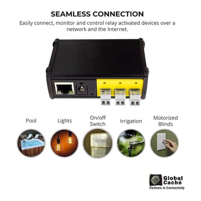 Global Caché iTach IP2CC-P Contact Closure & IP2IR IR TCP/IP Converters Bundle with PoE – Ethernet Control for Relay and Infrared Devices plus Polishing Cloth image 2
