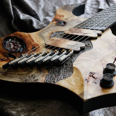 Build to Order GB Liuteria Boutique Sephitroth 7 string fanned volcano edition image 13