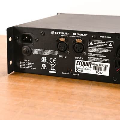 Crown XLS 802 2-Channel Power Amplifier CG010UC image 9