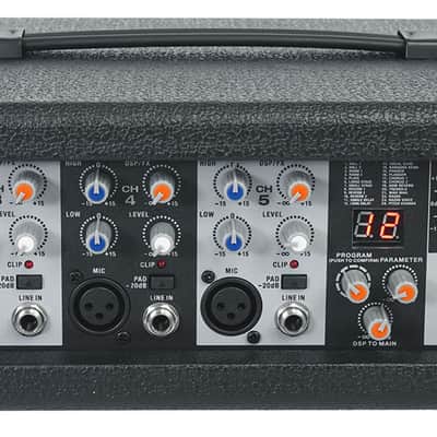 Rockville RPM47 1800w Powered 5 Channel Mixer/Amplifier Bluetooth/USB Interface image 2