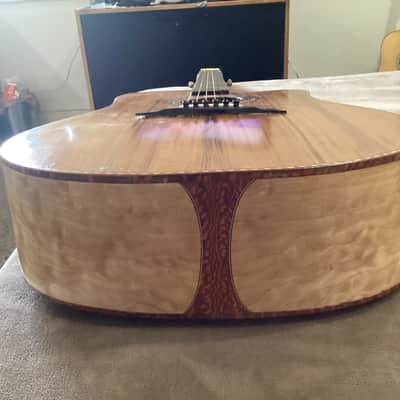 Chaker Guitars Rare woods custom dreadnought 2014 - French rub image 8