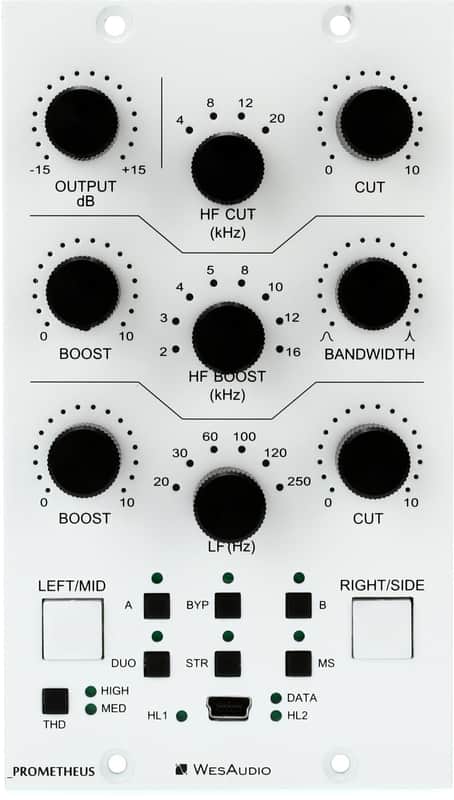 WesAudio Prometheus 500 Series Stereo Analog Equalizer with Digital Recall (Prometheusd2) image 1