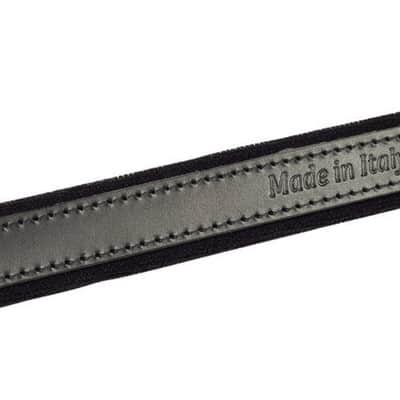 Hohner 44 In. x 4 In. Leather & Velvet Accordion Straps X-Large w/ Back Strap (ACC15-BLK/BLK) image 2