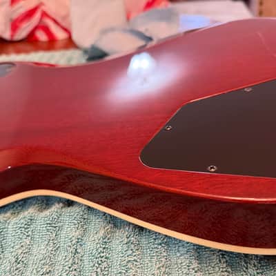 Knaggs Kenai T1 Flame Curly Maple top Dark Cherry Burst 2023 - Dark Cherry Burst image 6