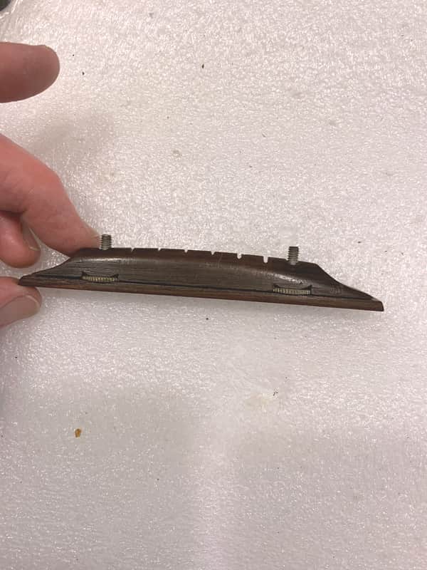 Harmony Silvertone guitar bridge 1962 image 1