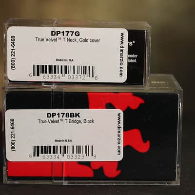 DiMarzio True Velvet T Tele Pickup Set w/ Gold Cover DP178 & DP177 Telecaster image 2