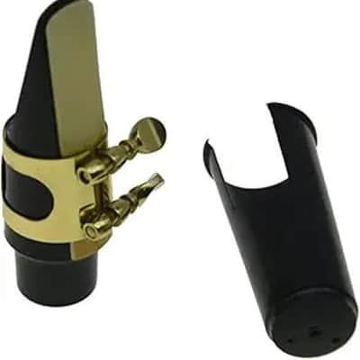 Tenor Saxophone Mouthpiece with Ligature, Reed and Plastic Cap image 1