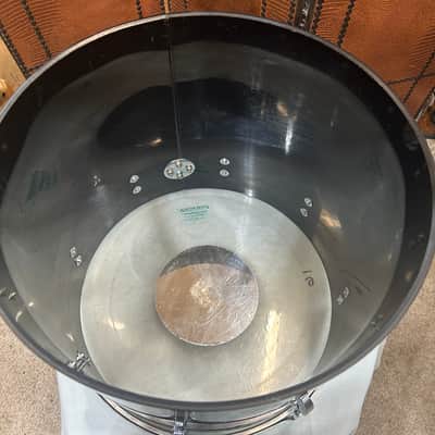 Ludwig 14" deep X 16" head Vistalite concert Tom (11285-1206) early 70's - Black Vistalite image 23