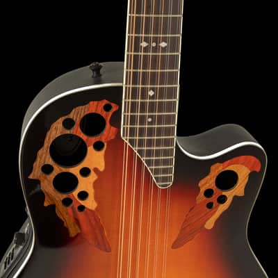 Ovation 2758AX-NEB-G Pro Series Standard Elite 12-String Deep Contour Acoustic-Electric Guitar New England Burst image 10