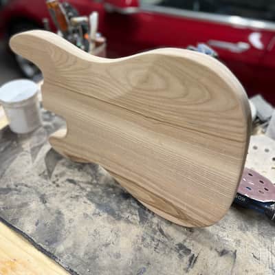 Madlad Instruments Ash "Dirnty Dan" Precision Bass PBass Style Body (custom made with pride in north Texas) - Unfinished image 2