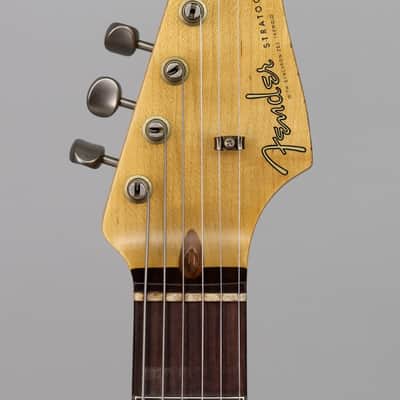 Fender Custom Shop Detroit Guitar Dealer Select '62 Strat Relic Faded Aged Taos Turquoise image 4
