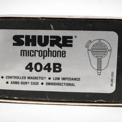 Vintage Shure Microphone 404b w/ Original Box & Bracket 1950s image 4