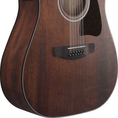 Ibanez AW5412CE-OPN Artwood AW Acoustic Guitar 12-String - Open Pore Natural image 12