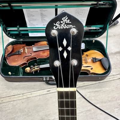 Gibson UB-3 Antique 1930s Ukulele Banjo Uke Sunburst Original Case image 2