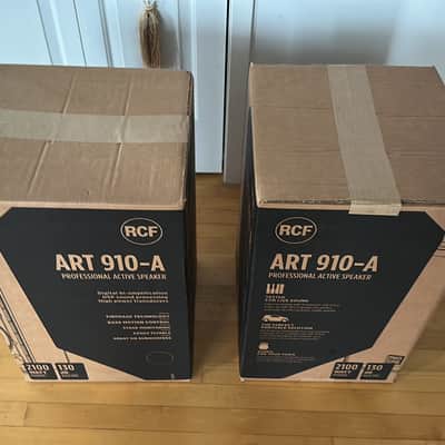 ( PAIR ) RCF ART 910-A 2-Way 2100-Watt 10" Active Loudspeaker 2021 Black ( New Open Box ) image 3