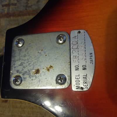Teisco, Apollo, Hofner Violin Franken-Beatle Bass with Scroll Headstock image 9