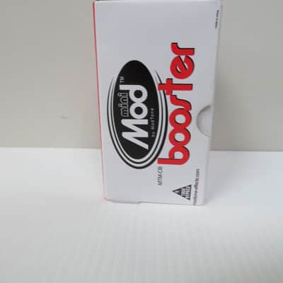 Modtone Mini-Mod Booster Guitar Pedal - White/Red image 2
