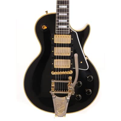 Gibson Custom 1957 Les Paul Custom Reissue 3-Pickup Bigsby VOS Ebony 2024 image 2