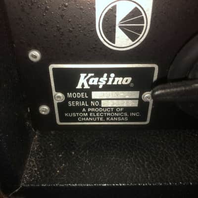 Listing Update: Kustom Kasino Concert Guitar/Bass Amplifier Head Black and Blue image 4