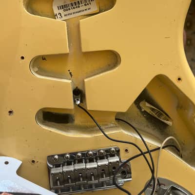 2011 Fender Stratocaster Malmsteen loaded body all original vintage white image 3