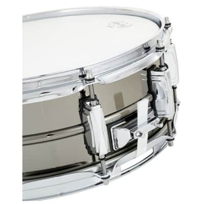 Ludwig USA LB416 Black Beauty 5x14 Snare Drum with Imperial Lugs, Black Nickel image 5