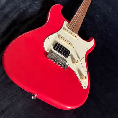 Jet Guitars JS-400 JS400 CRD, HSS Ceramic pickups, solid basswood body, 22 frets roasted maple neck, 2 point tremolo Free Setup image 4