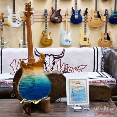 PRS Wild West Guitars 25th Anniversary Limited Run Wood Library Artist Package Hollowbody II Piezo Beach Fade (Private Stock Color) 5.55 LBS (US Only / No International Shipping) image 9