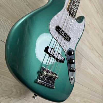 Fender Adam Clayton Jazz Bass Rosewood Fingerboard, Sherwood Green Metallic image 2
