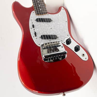 2011 Fender Mustang MG69 – Candy Apple Red w/ Matching Headstock & Gig Bag image 14
