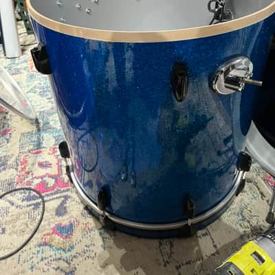 Mark Schulman's P!NK Gretsch USA Maple 7-Piece Drum Set, 2008 — Blue Sparkle image 24