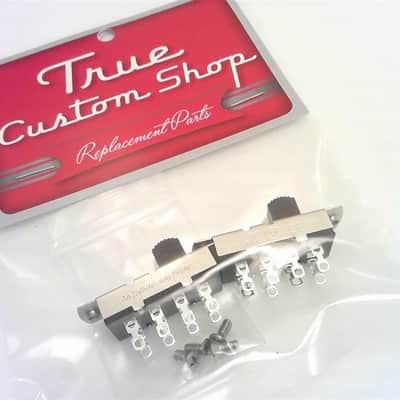 True Custom Shop® ON-ON-ON Black Slide Switch for Fender Mustang Duosonic & Jag-Stang image 4