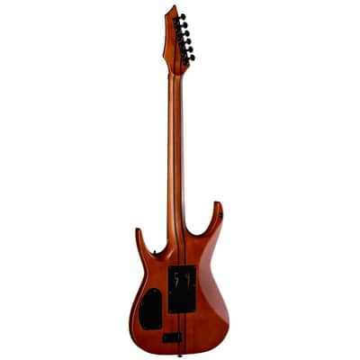 Dean Exile Select Floyd Neck-Thru Archtop, Satin Black Burst, EXILE SEL F NT QM SBB image 2