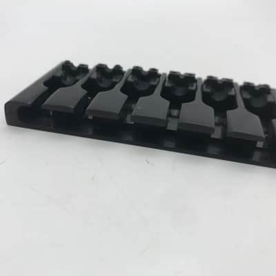 Black 6 String Bass Guitar Fixed Bridge image 7