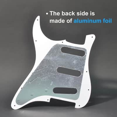 SSS 11 Holes Strat Electric Guitar Pickguard and BackPlate Set for Fender US/Mexico Made Standard Stratocaster Modern Style Guitar Parts (3Ply Red Tortoise) image 6