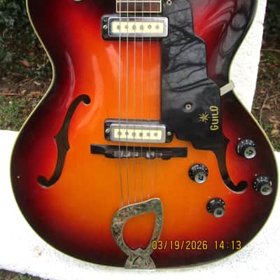 Guild T-100 D Guitar, 1965, Hoboken, N.J., Case image 5
