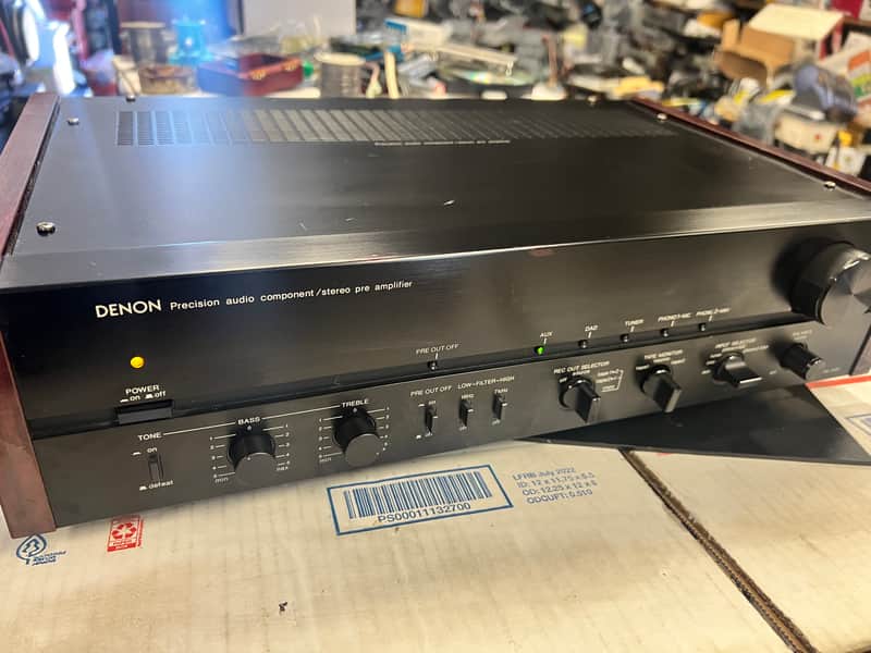 Vintage Denon PRA-1000 (Black 1983) Premium stereo pre-amplifier
