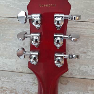 2003 Epiphone Les Paul Standard Cherry Sunburst Korean Unsung w/ Hard Case image 7