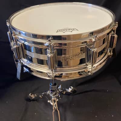 Rogers - 5x14" Dyna-Sonic Snare Drum 1968-1971 - Chrome Over Brass image 2