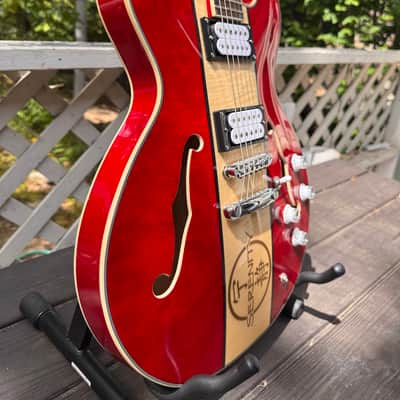 Firefly FF338, $200 David Allen P51 Humbuckers, pro locking tuners image 3